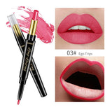 2 In 1 Double-end Lipstick Lip Pencil Waterproof Matte Lip Liner