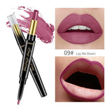2 In 1 Double-end Lipstick Lip Pencil Waterproof Matte Lip Liner