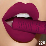 Matte Nude Lipstick Lipkit Pigment Dark Red Black Long Lasting