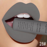 Matte Nude Lipstick Lipkit Pigment Dark Red Black Long Lasting