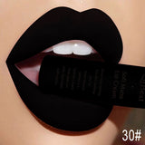 Matte Nude Lipstick Lipkit Pigment Dark Red Black Long Lasting