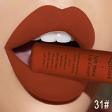 Matte Nude Lipstick Lipkit Pigment Dark Red Black Long Lasting