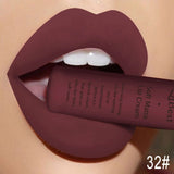 Matte Nude Lipstick Lipkit Pigment Dark Red Black Long Lasting