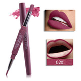 Waterproof Long Lasting Tint Sexy Red Lip Velvet Matte Liner Pen Lipstick Set