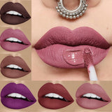 QIBEST Liquid Lipstick Waterproof Lipgloss 24 Color Lipgloss