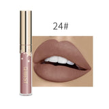 QIBEST Liquid Lipstick Waterproof Lipgloss 24 Color Lipgloss