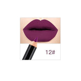 12 Colors Sexy Matte Lip Stick Lipliner Lip Liner Pencil Matt