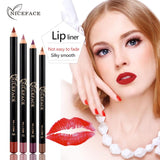 12 colors Lip Pencils Matte Lipliner Waterproof Smooth  Silk Nude Lipstick Pen