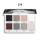 8 Colors Matte Shimmer Eyeshadow Palette Diamond Glitter