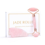 Natural Rose Quartz Roller Facial Jade Roller