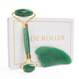 Natural Rose Quartz Roller Facial Jade Roller