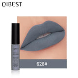 QIBEST Matte Lip Gloss Lip Makeup Velet Nude Waterproof