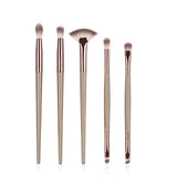 Eye Makeup Brushes 5-20pcs Rose Gold Eyeshadow Makeup Brushes Set with Soft Synthetic Hairs & Real Wood Handle for Eyeshadow