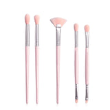 Eye Makeup Brushes 5-20pcs Rose Gold Eyeshadow Makeup Brushes Set with Soft Synthetic Hairs & Real Wood Handle for Eyeshadow