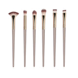 Eye Makeup Brushes 5-20pcs Rose Gold Eyeshadow Makeup Brushes Set with Soft Synthetic Hairs & Real Wood Handle for Eyeshadow