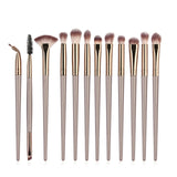 Eye Makeup Brushes 5-20pcs Rose Gold Eyeshadow Makeup Brushes Set with Soft Synthetic Hairs & Real Wood Handle for Eyeshadow