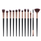 Eye Makeup Brushes 5-20pcs Rose Gold Eyeshadow Makeup Brushes Set with Soft Synthetic Hairs & Real Wood Handle for Eyeshadow