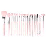 Eye Makeup Brushes 5-20pcs Rose Gold Eyeshadow Makeup Brushes Set with Soft Synthetic Hairs & Real Wood Handle for Eyeshadow