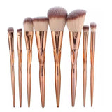 Eye Makeup Brushes 5-20pcs Rose Gold Eyeshadow Makeup Brushes Set with Soft Synthetic Hairs & Real Wood Handle for Eyeshadow