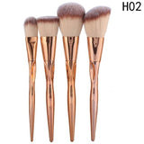 Eye Makeup Brushes 5-20pcs Rose Gold Eyeshadow Makeup Brushes Set with Soft Synthetic Hairs & Real Wood Handle for Eyeshadow
