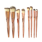 Eye Makeup Brushes 5-20pcs Rose Gold Eyeshadow Makeup Brushes Set with Soft Synthetic Hairs & Real Wood Handle for Eyeshadow