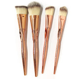 Eye Makeup Brushes 5-20pcs Rose Gold Eyeshadow Makeup Brushes Set with Soft Synthetic Hairs & Real Wood Handle for Eyeshadow
