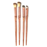 Eye Makeup Brushes 5-20pcs Rose Gold Eyeshadow Makeup Brushes Set with Soft Synthetic Hairs & Real Wood Handle for Eyeshadow